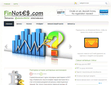 Tablet Screenshot of finnotes.com